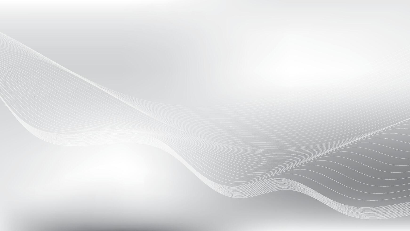 Abstract white and gray color, modern design stripes background with curve lines, wavy pattern illustrator vector