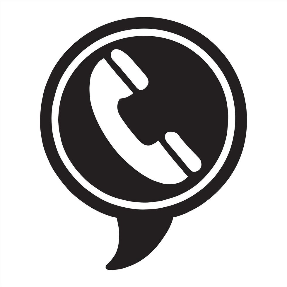 Phone Call Icon Communication Symbol Contact Us vector