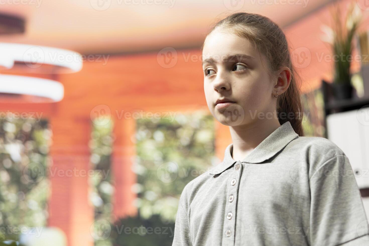 Teen girl in psychotherapy addressing emotional management issues, working on overcoming personal struggles. Therapist offering professional advice to boost confidence and self esteem. Close up. photo