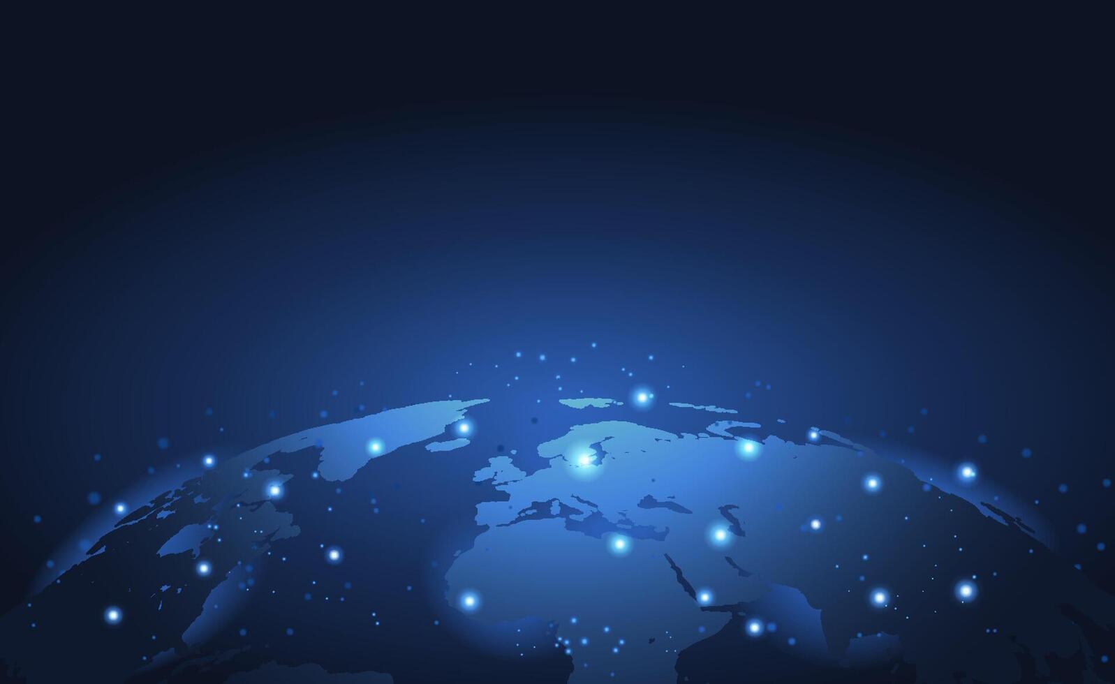 Global network connection. World map point and line composition concept of global business. Illustration vector