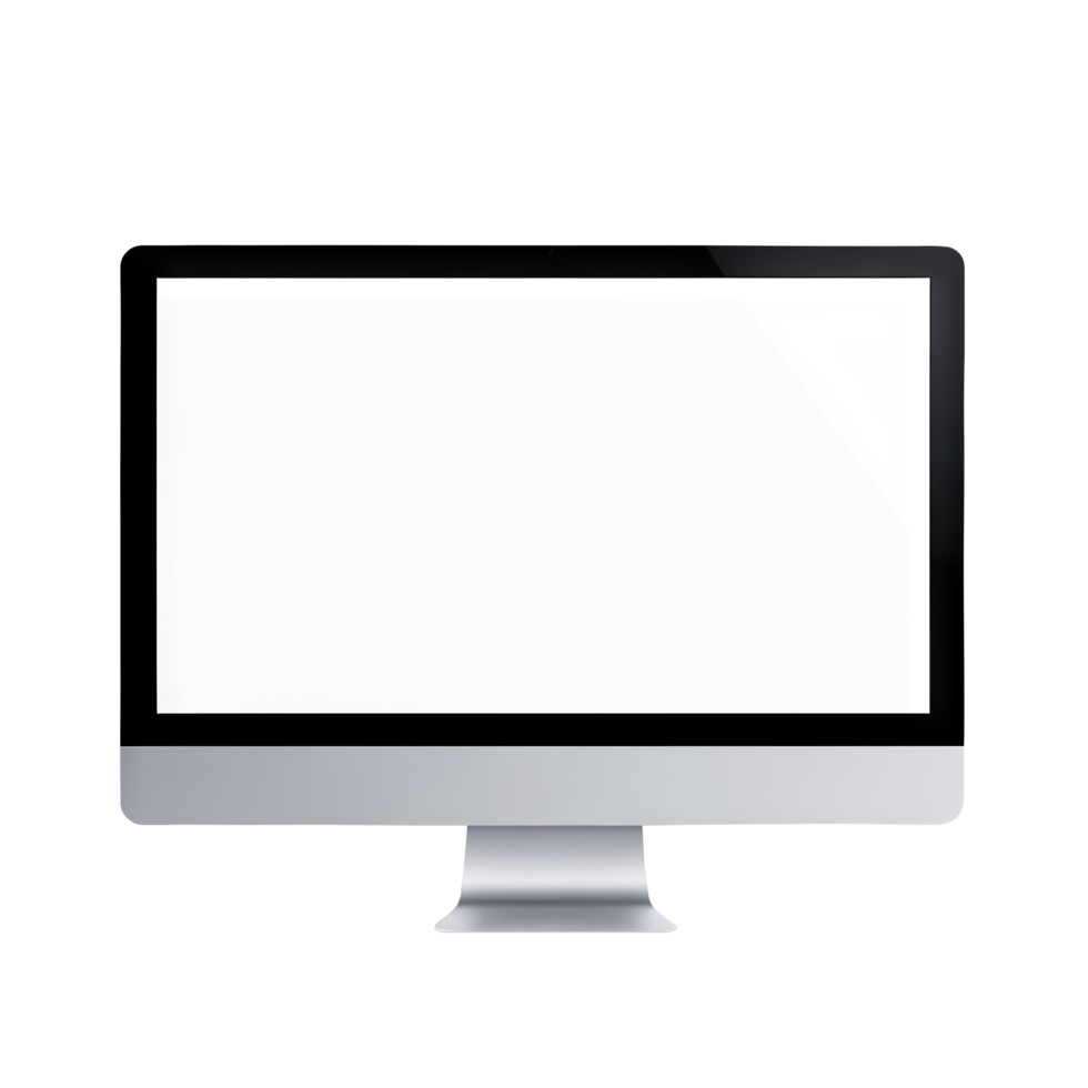 Monitor Mockup on transparent background png