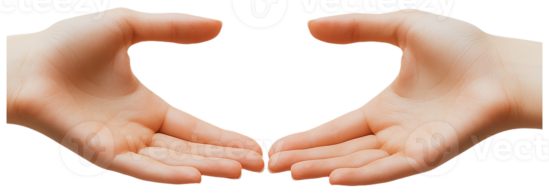 Symbolic Gesture of Open Hands Signifying Support and Connection png