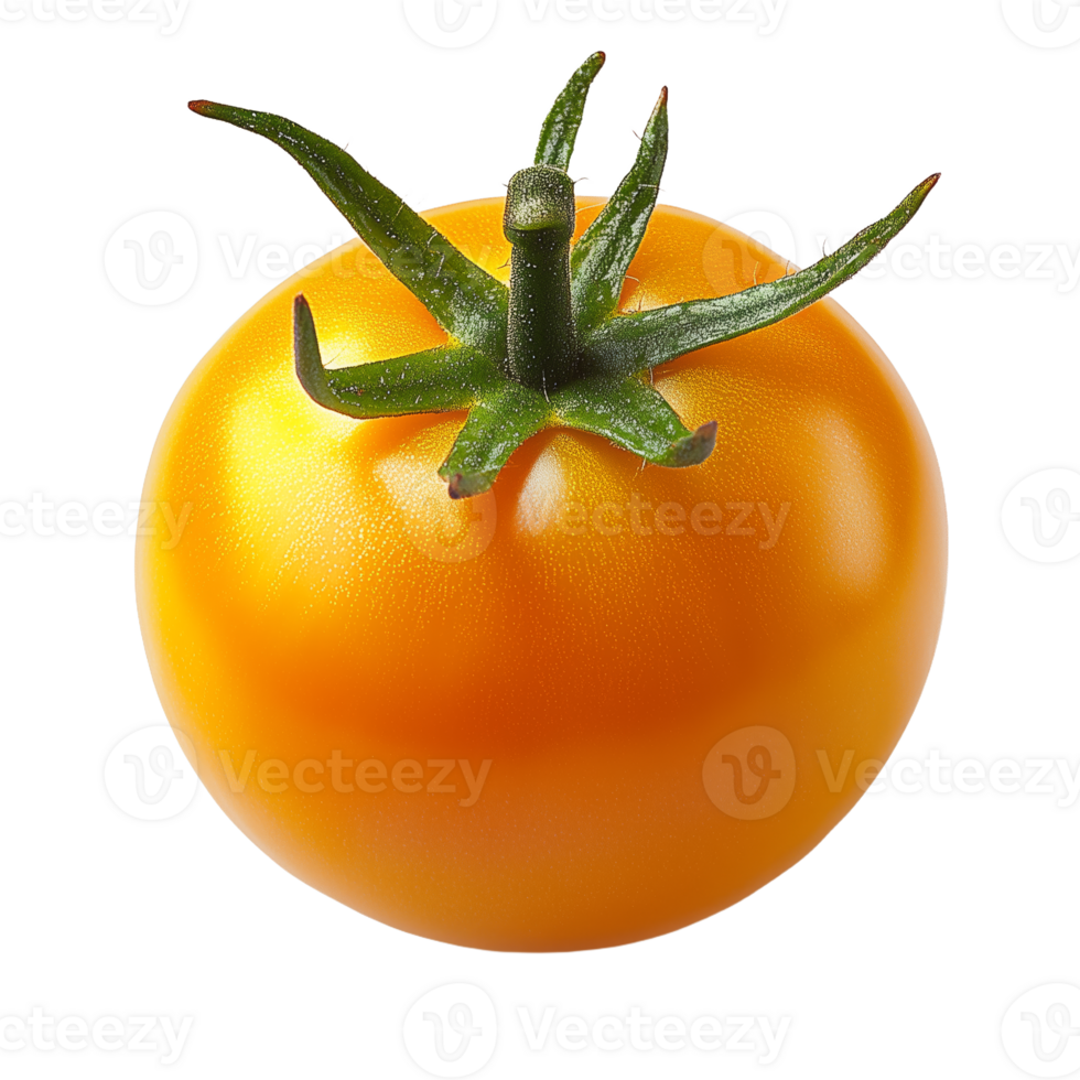 Fresh Yellow Tomato Displaying Vibrant Color and Freshness png