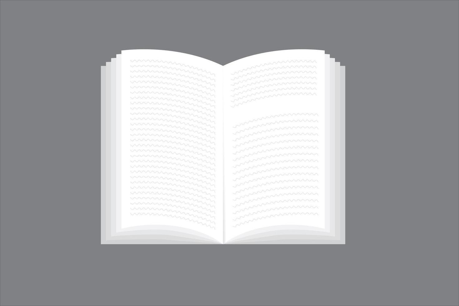 Open book art . vector