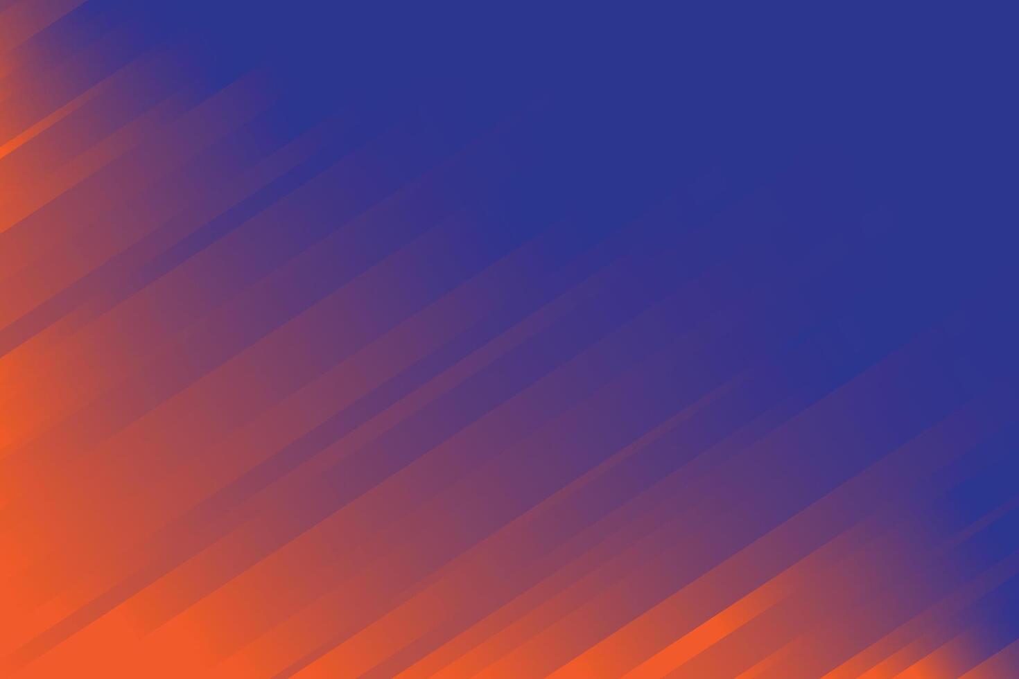 Striped pattern background design orange and blue vector