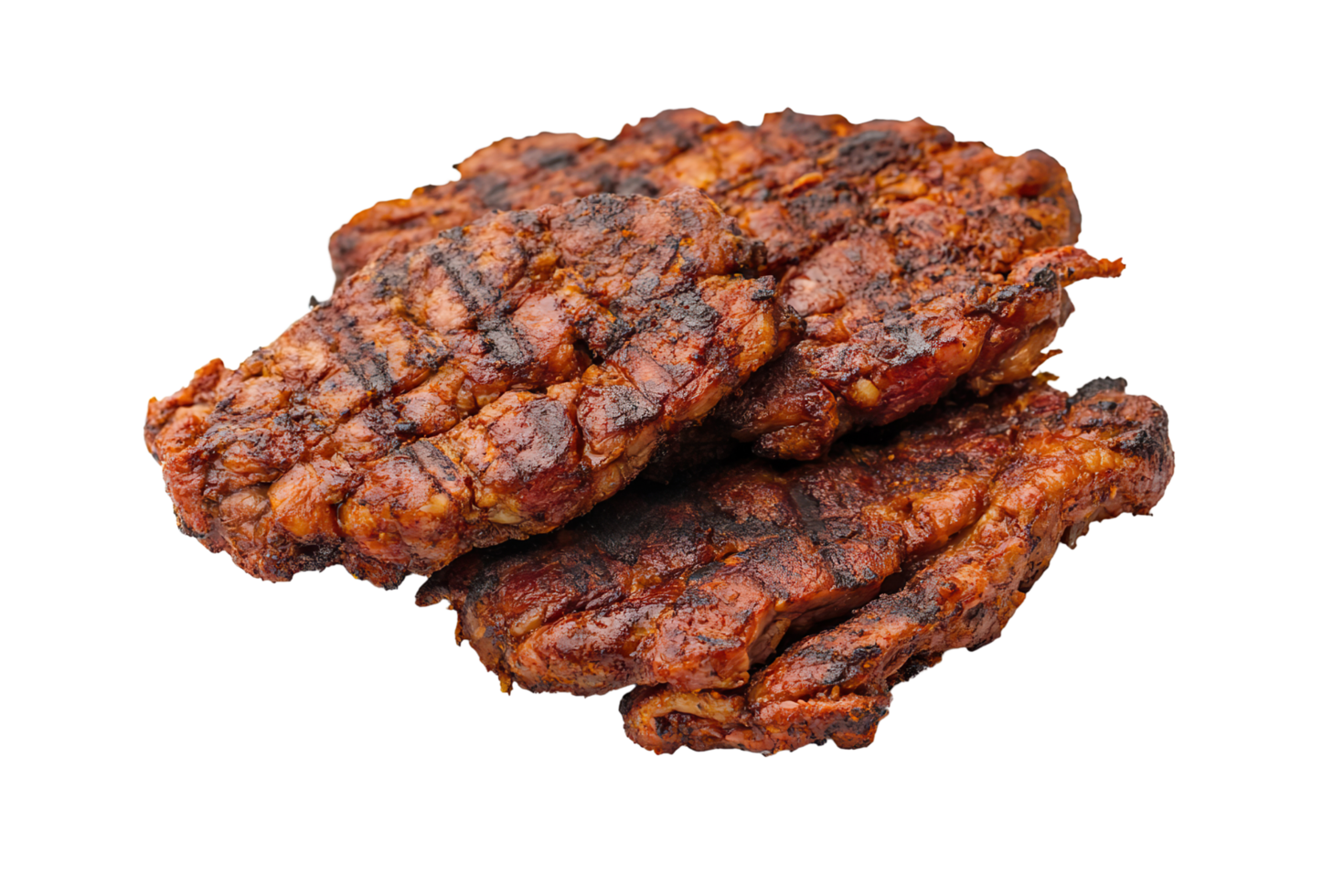 Grilled beef steak on a transparent background. png