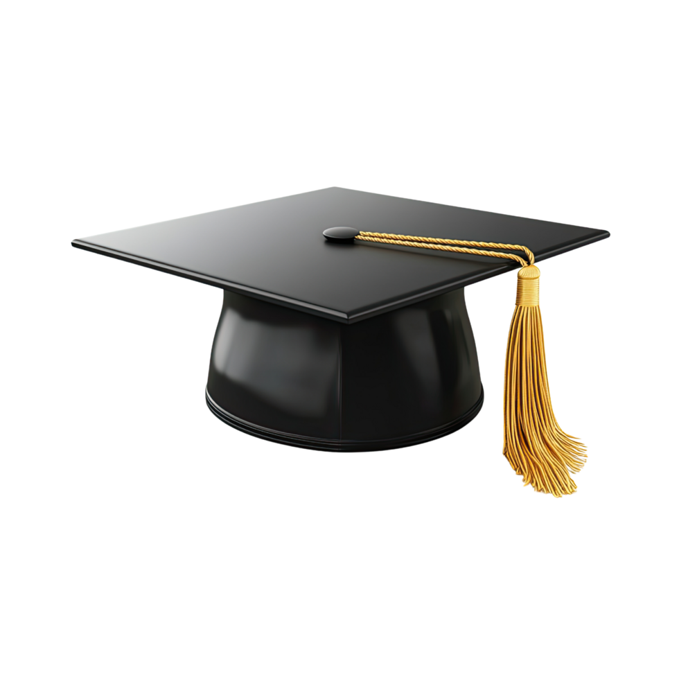 Graduation cap on a transparent background. png