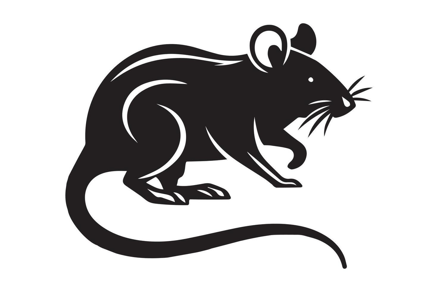 Rat Illustration simple art style vector