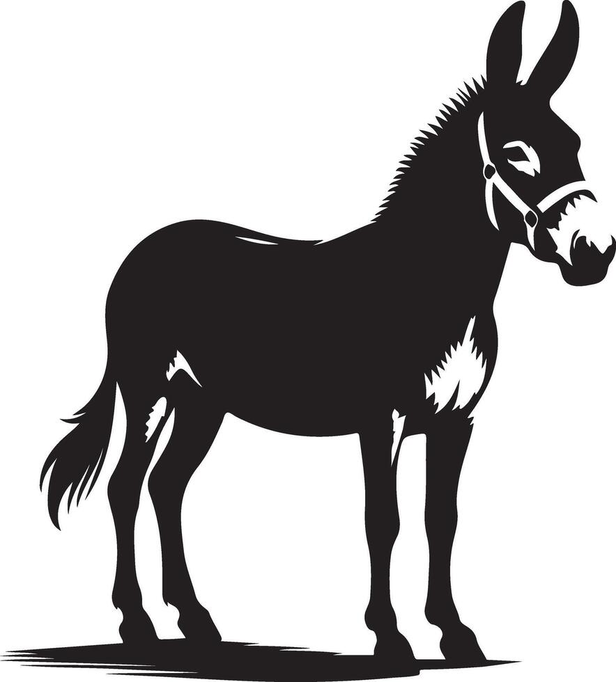 Mule silhouette illustration Graphics Unique Art style vector