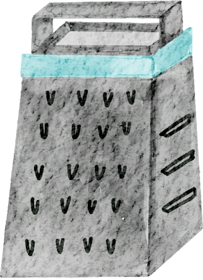 Watercolor Grater Illustration png