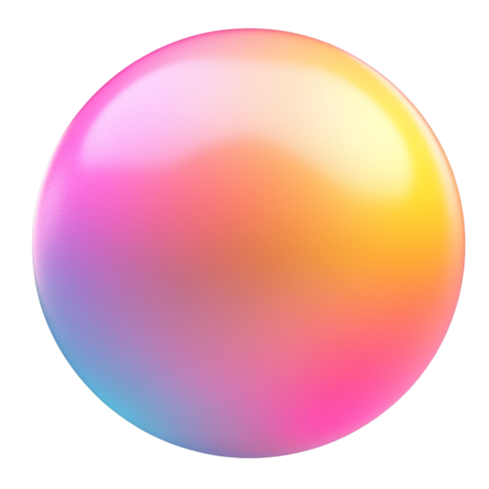 A colorful sphere cutout png