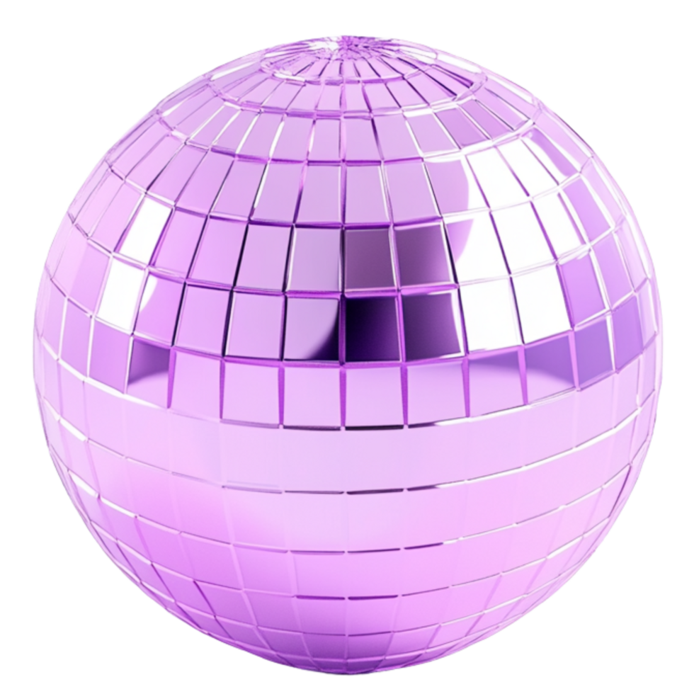 A purple disco ball cutout png