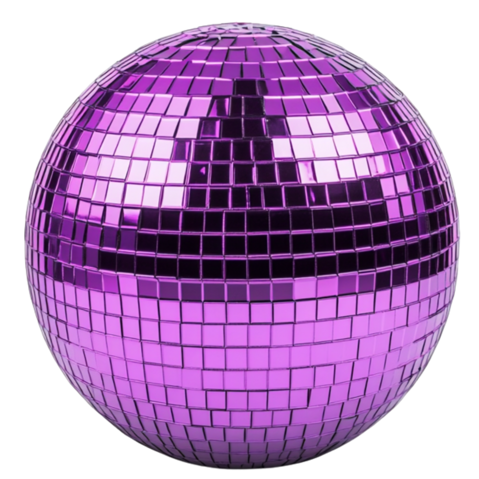 A purple disco ball colorfull png