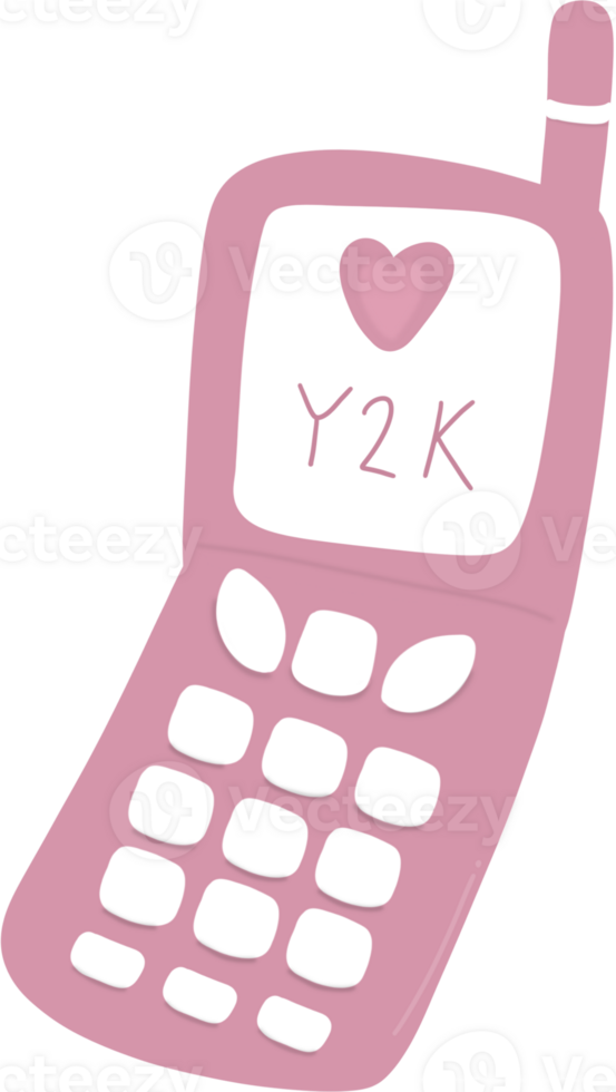 Phone, Y2K pink png