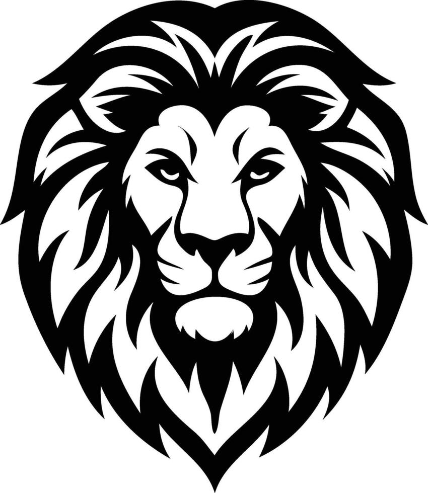 Wild African Lion Head Available on EPS File vector