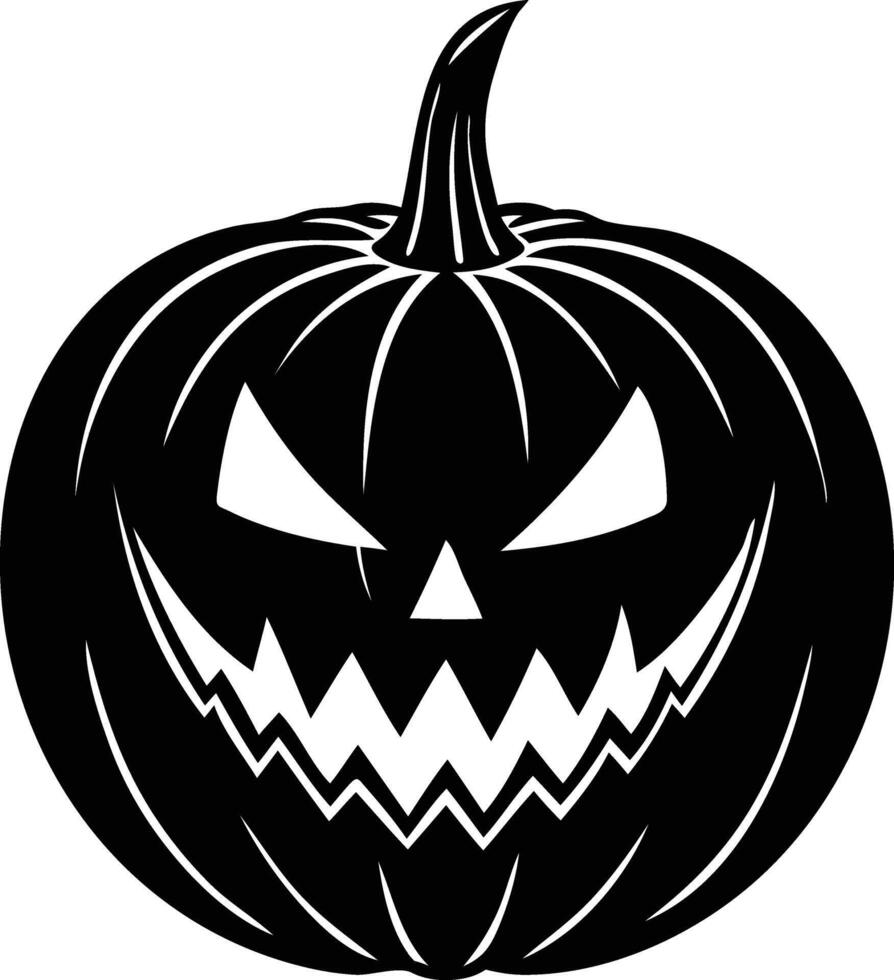 Halloween Pumpkin Silhouette Available on EPS File vector