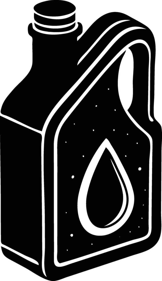 Industrial Oil Canister Silhouette Available on EPS File vector