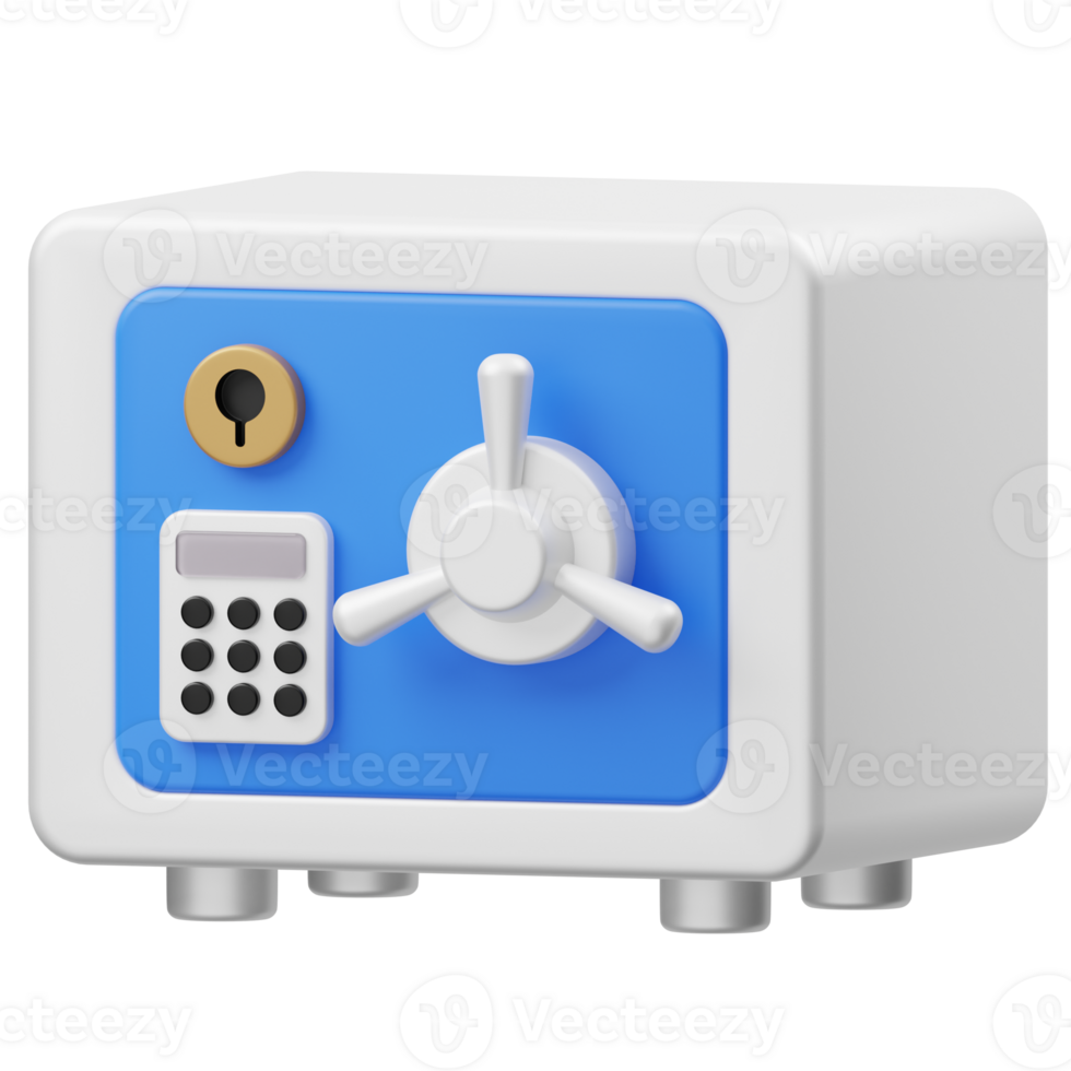 Safebox 3D illustration png