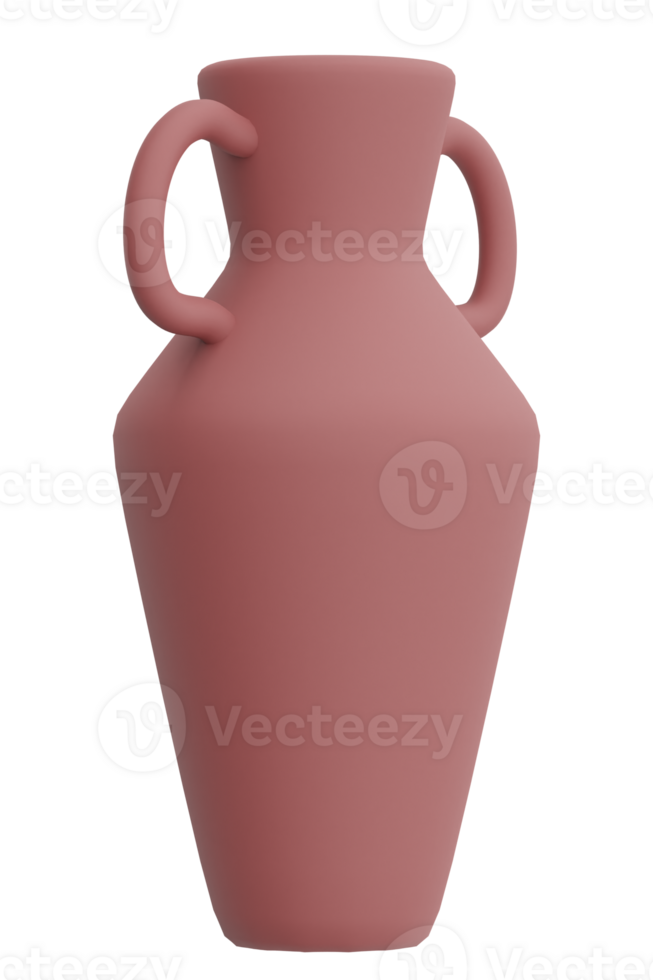 Vase Ramadan element 3D illustration png