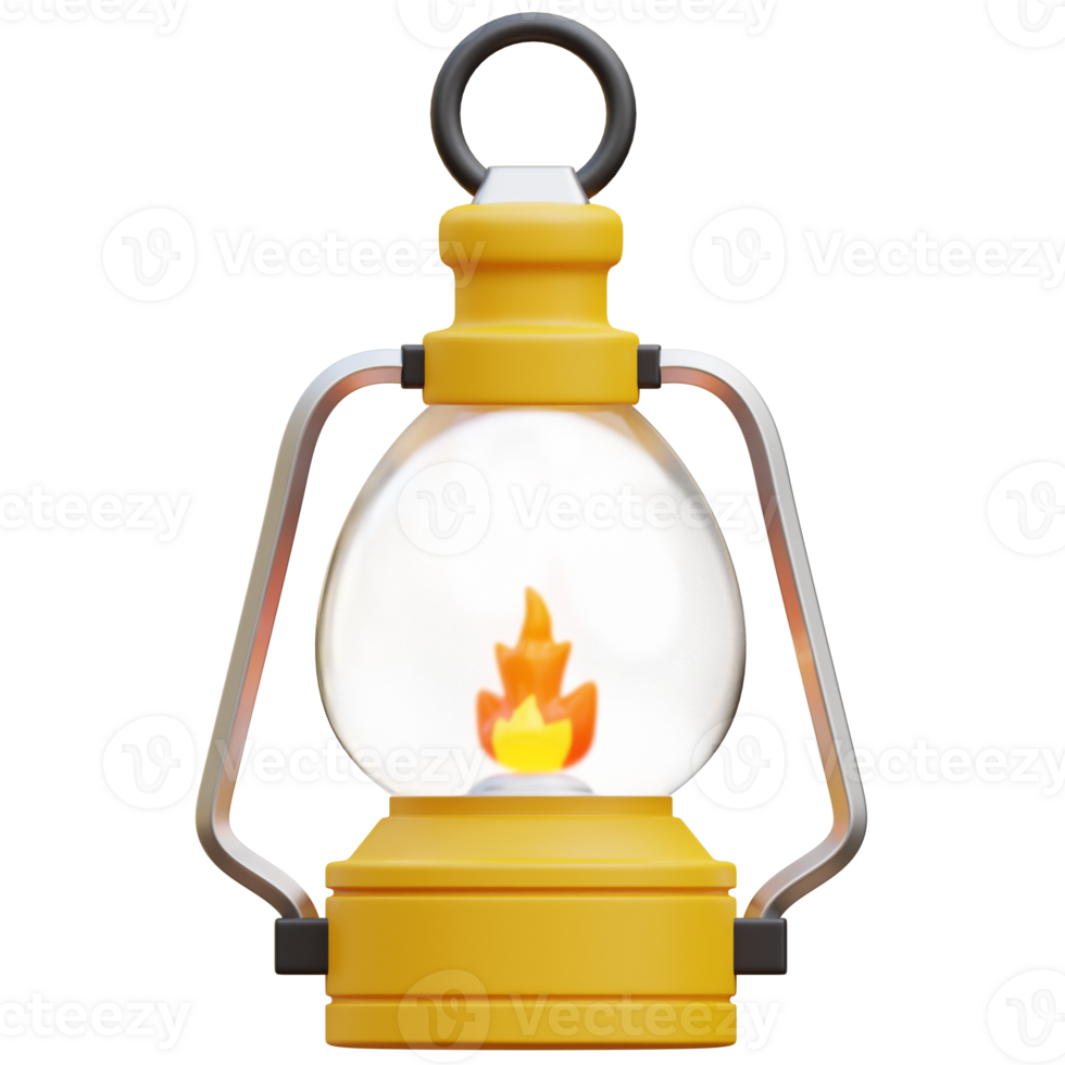 Lantern 3D illustration png
