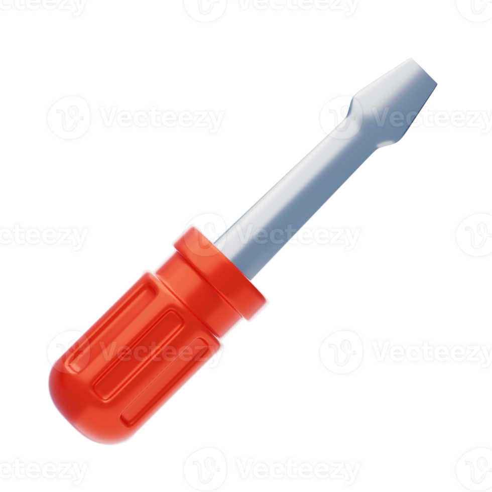 Screwdriver 3D illustration png
