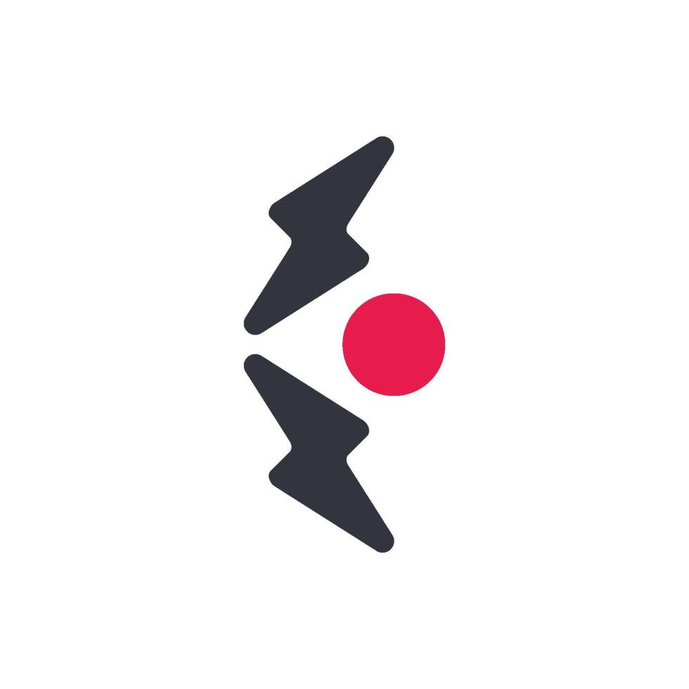 Lightning Logo Template Icon bow vector