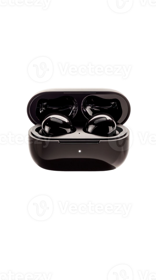 Wireless Earbuds in Charging Case Displayed png