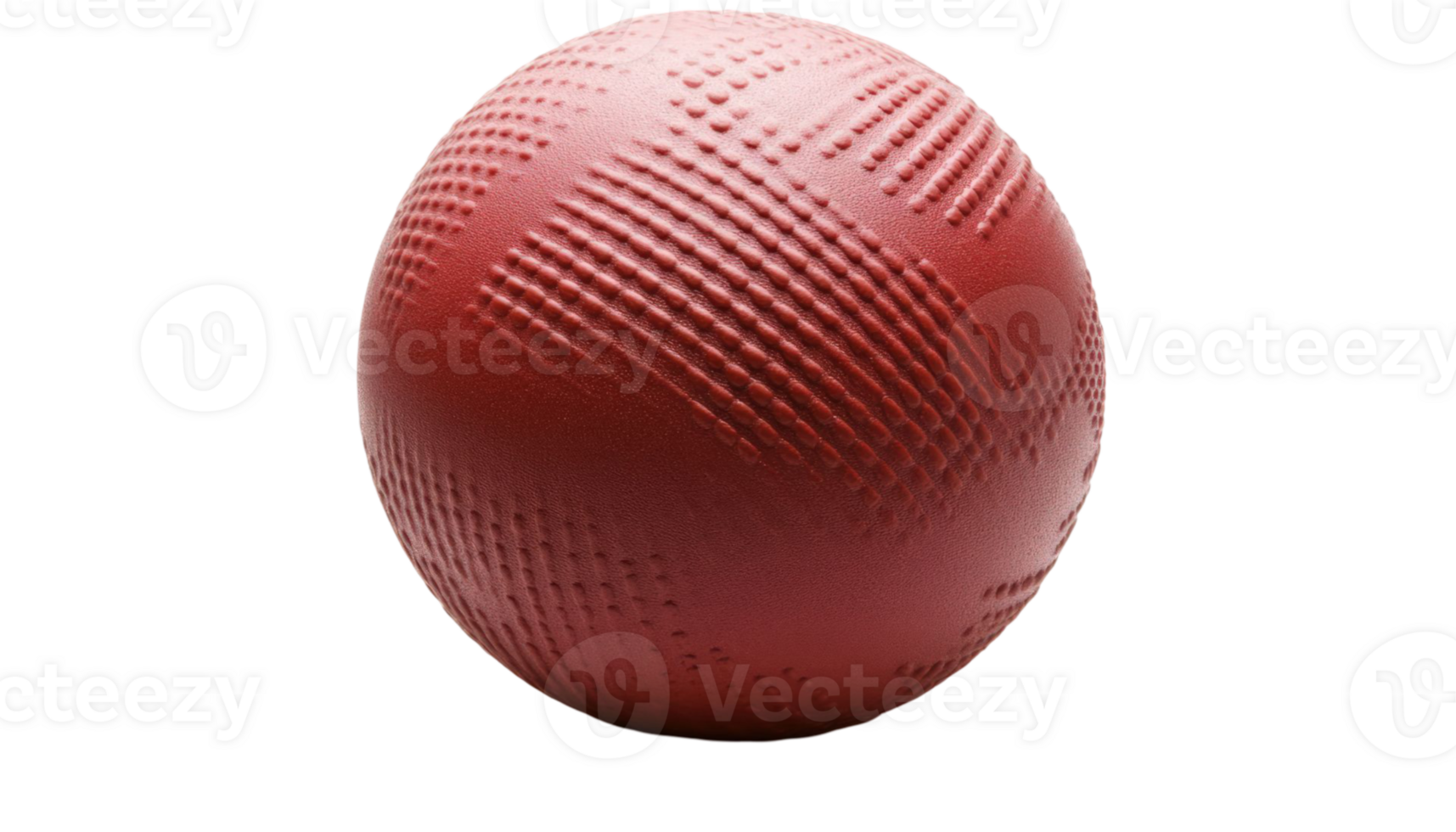 Red textured sphere isolated on transparent background png