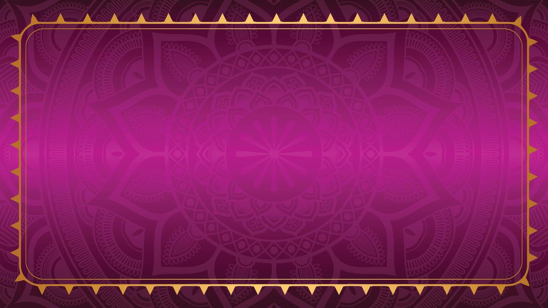 Luxury golden islamic wedding invitation ornament pattern border background banner for ramadan milad un nabi vector