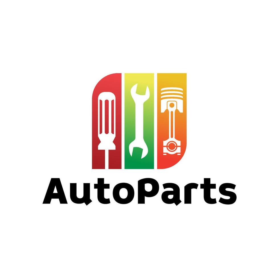 The logo for auto parts vector