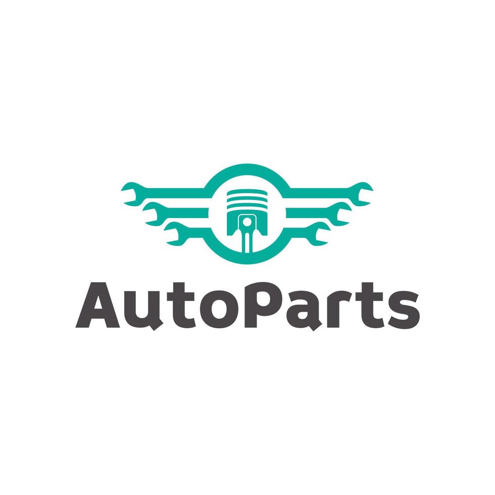 The logo for auto parts vector