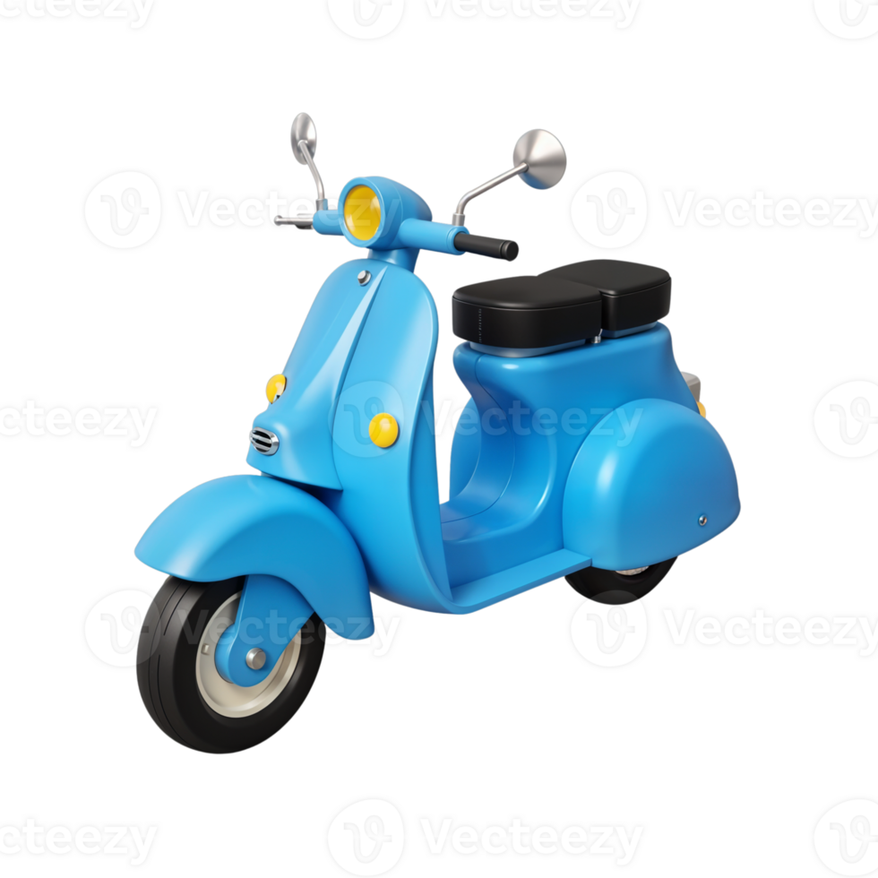 Colorful toy scooter with a retro design, perfect for playful adventures png