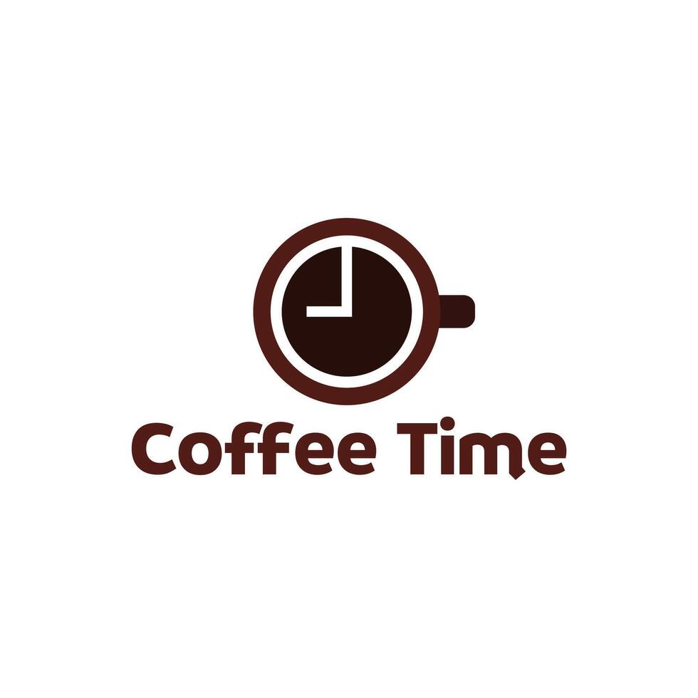 A logo for coffee time vector
