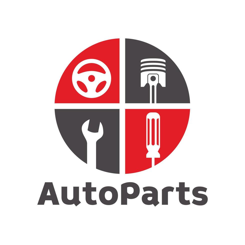 The logo for auto parts vector