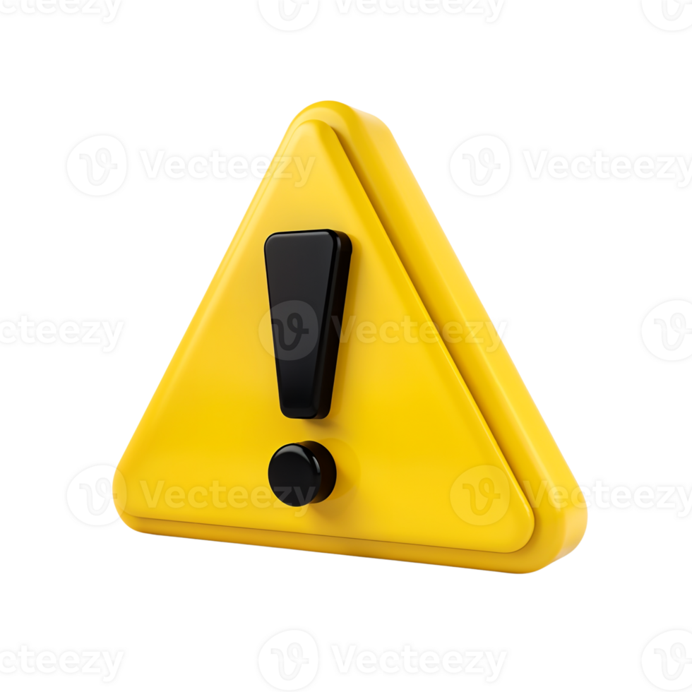 Caution sign displayed to alert and inform people about hazards png
