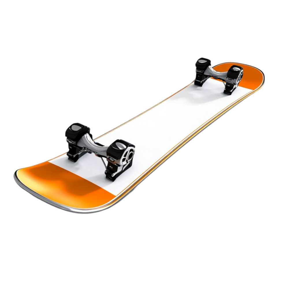 a snowboard is shown on a transparent background png
