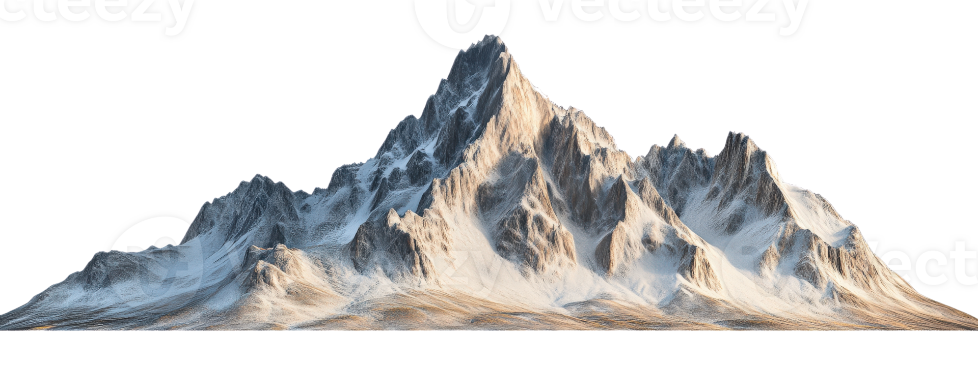 A mountain with snow on it is shown png