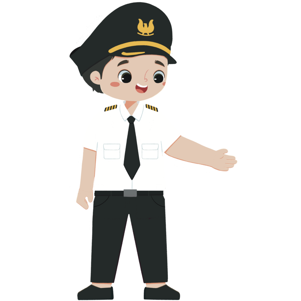 kid in pilot explain something png