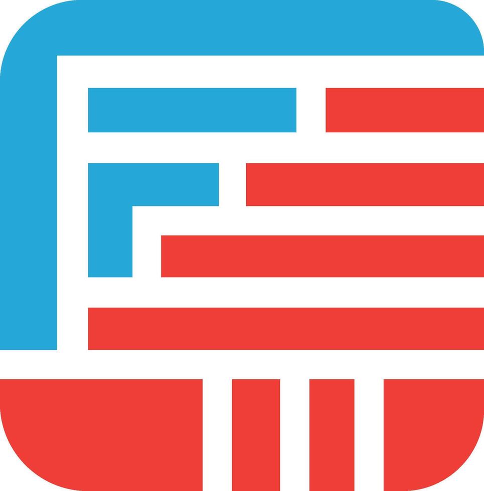 a logo in a square shape vector