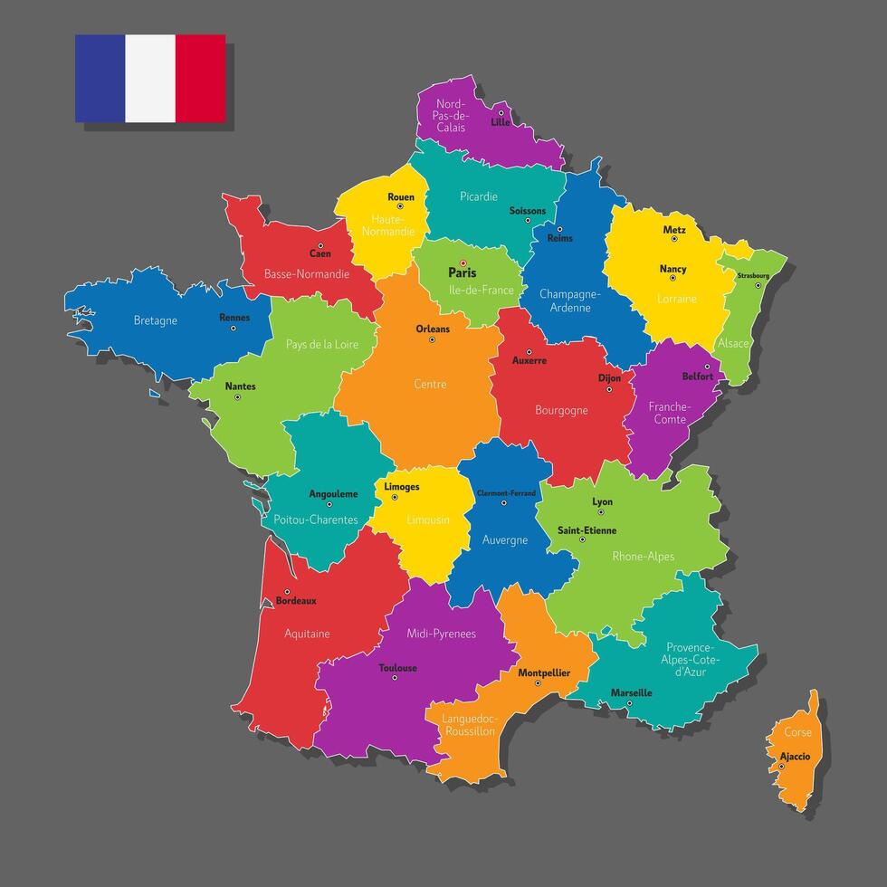 map of France vector