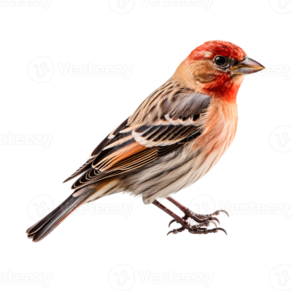 Colorful Bird Artwork Realistic Illustration on Transparent Background png