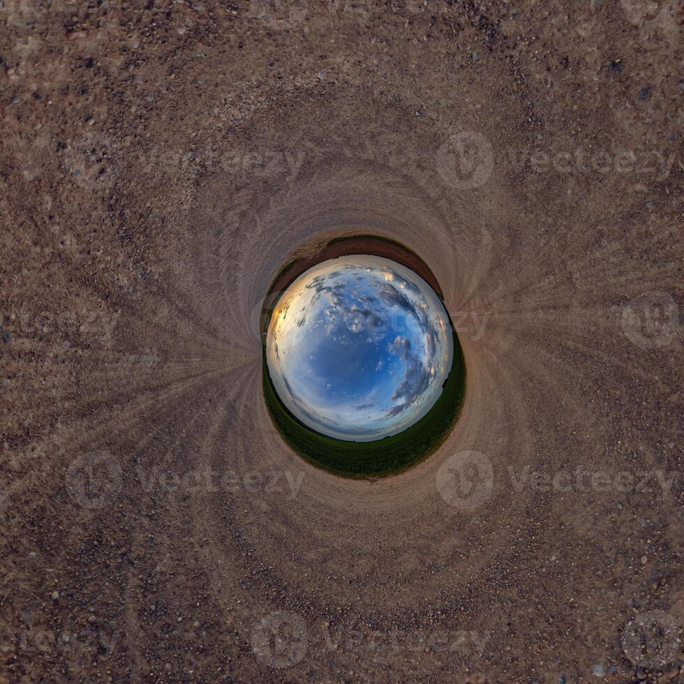 A view of a small earth from above photo