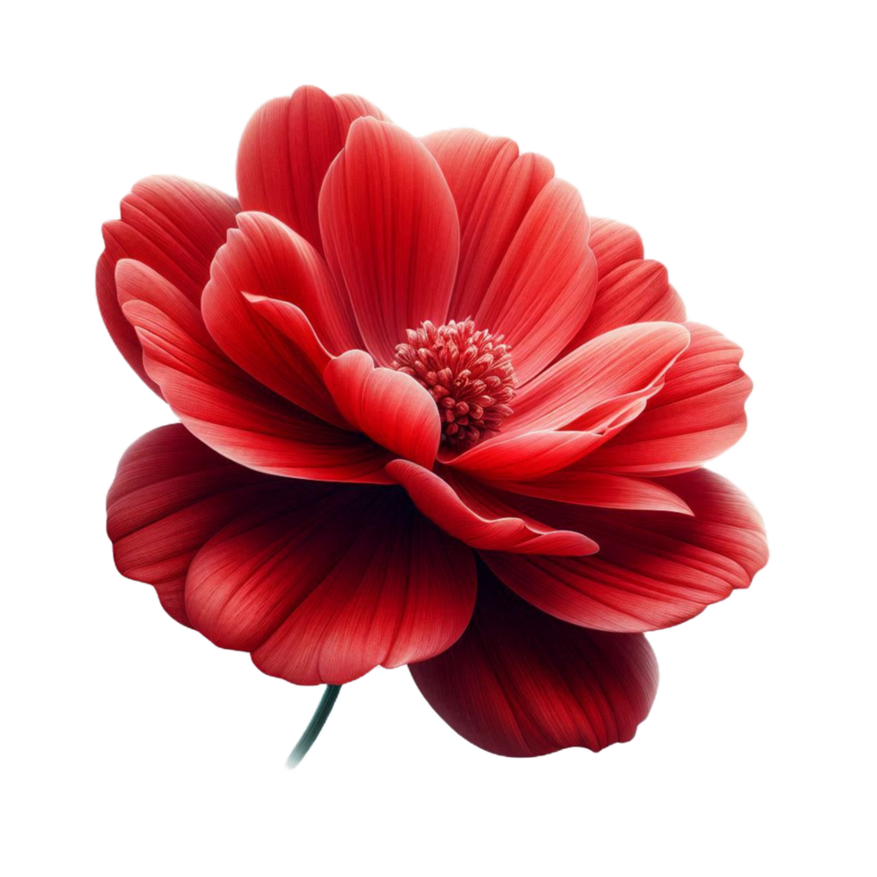 Red flower nature element png