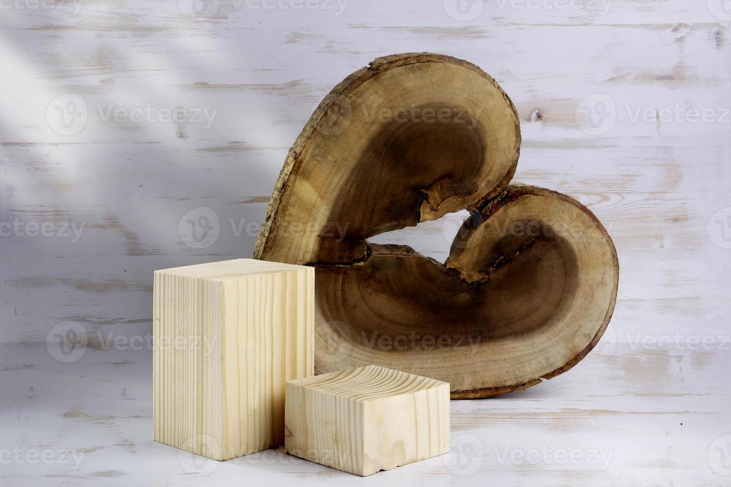 naturals wooden block podium photo