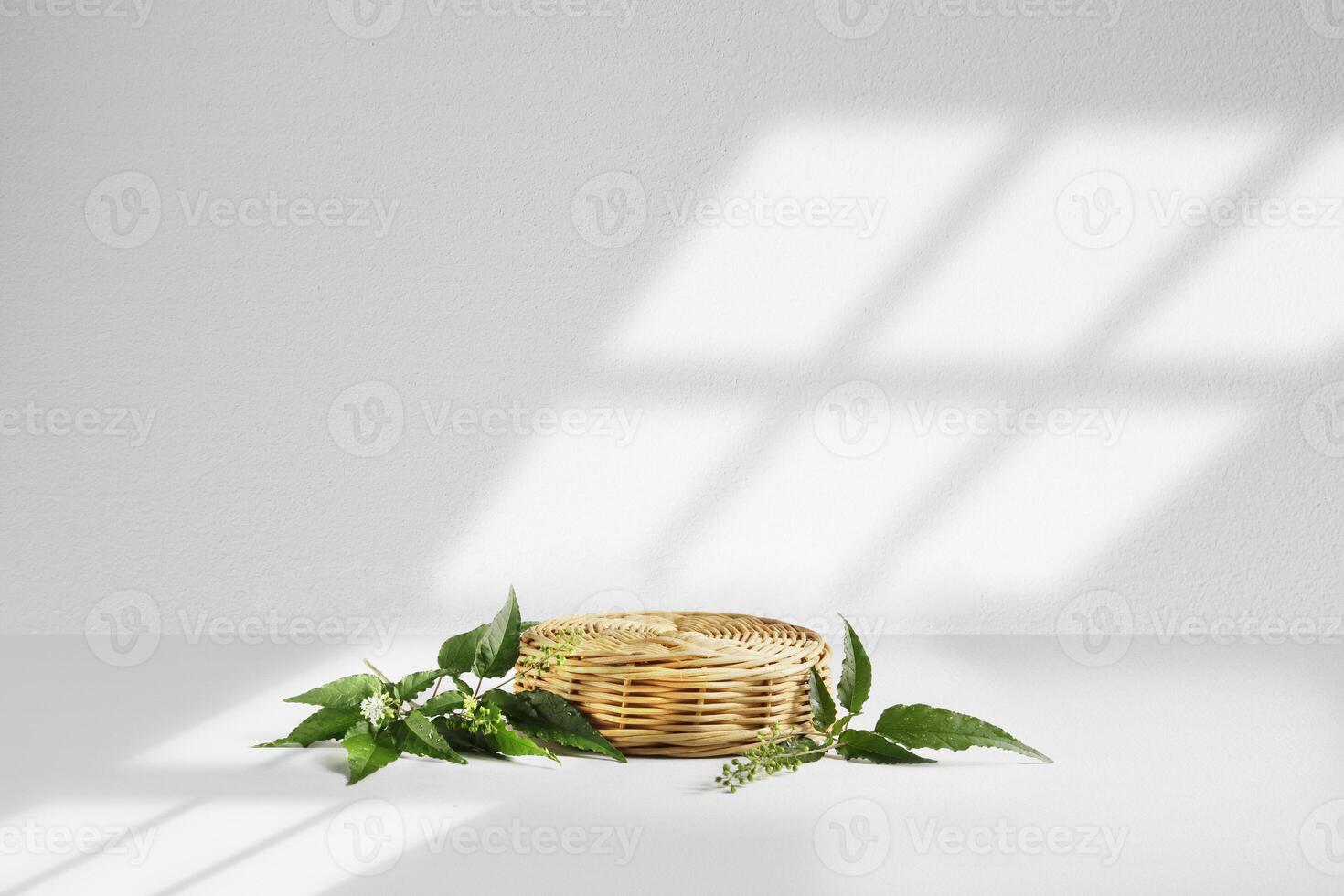 rattan basket podium photo