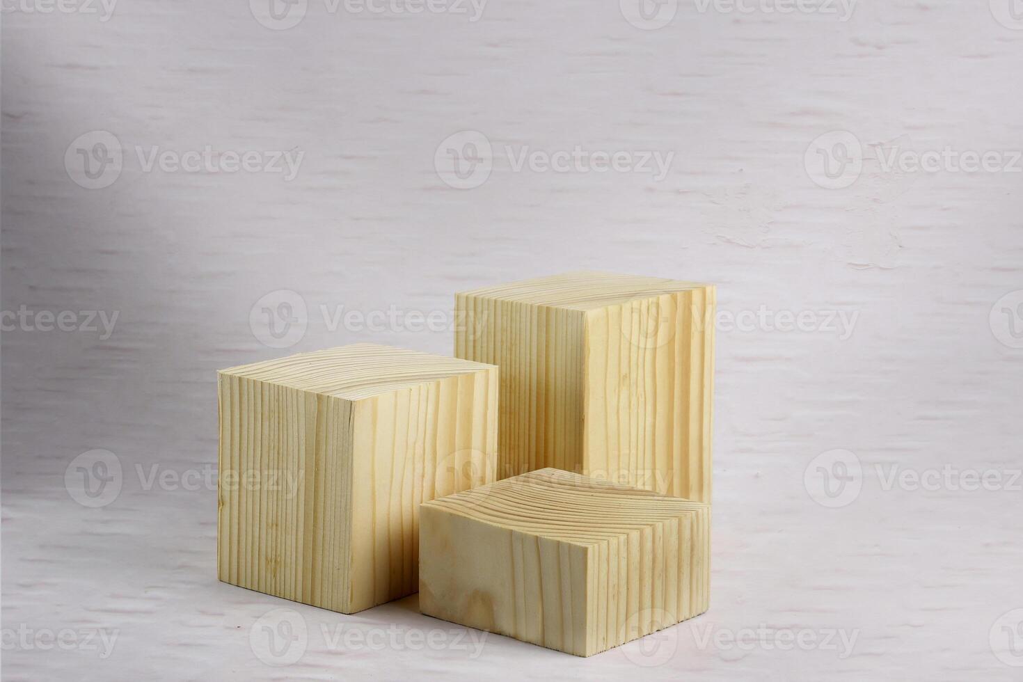 natural wooden block photo