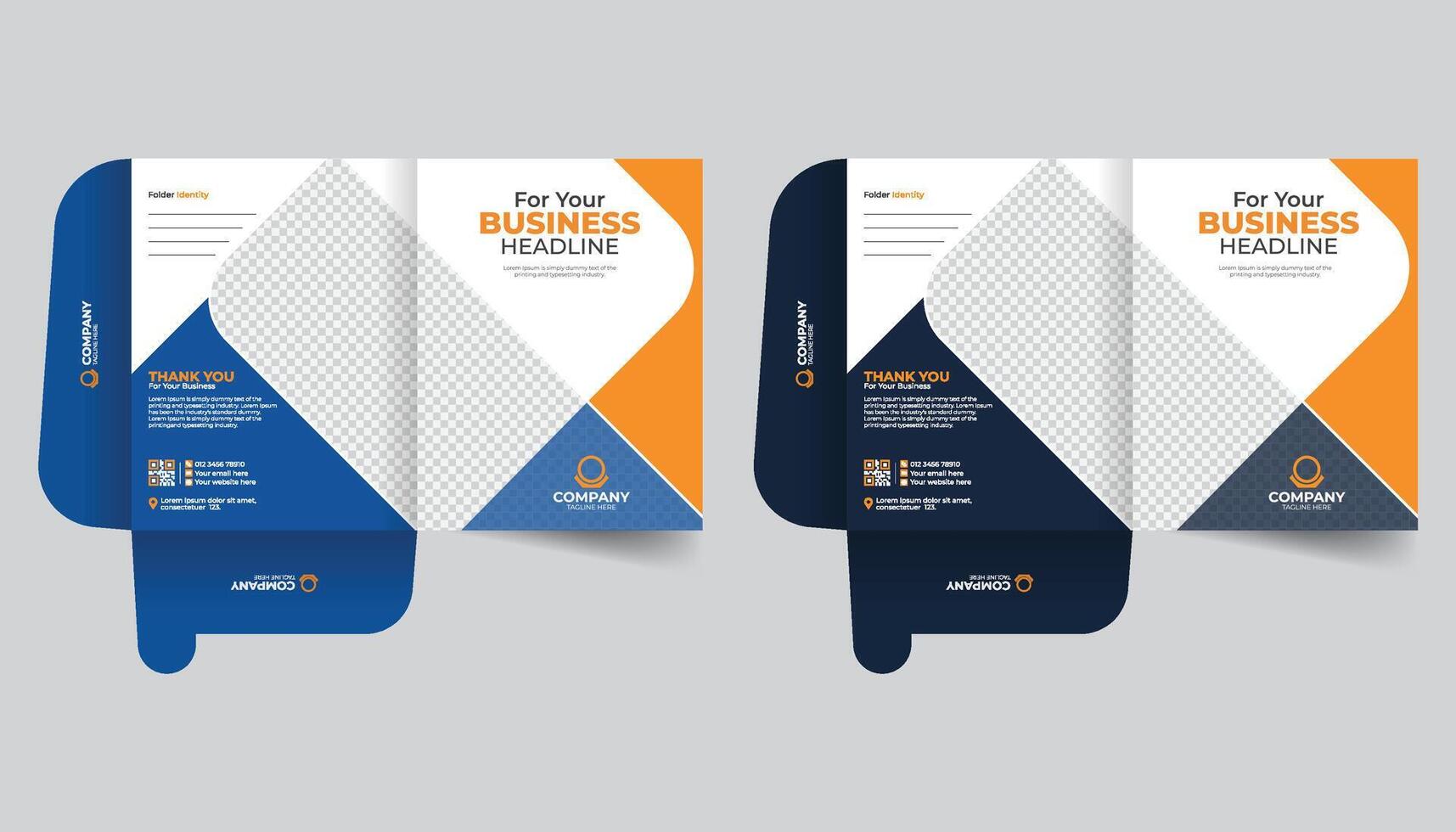 Creative colorful annual report cover template creative layout or stylish idea business file folder or stationary template vector