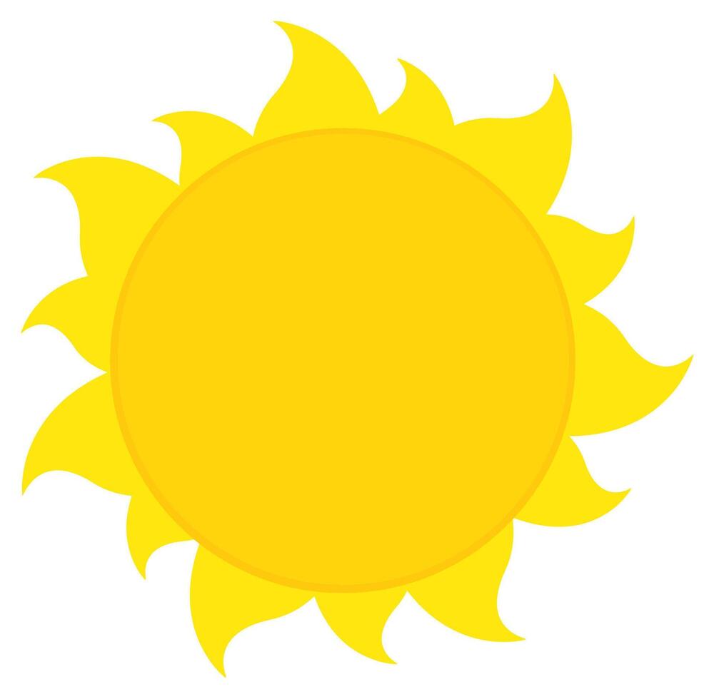 Abstract sun with soft curves and balanced design, symbol of positive energy vector