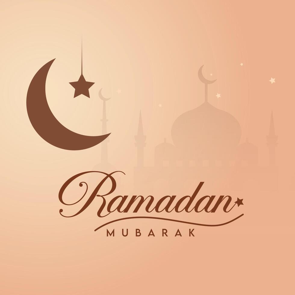 Ramzan Month Social Media Post Simple Template Illustration vector