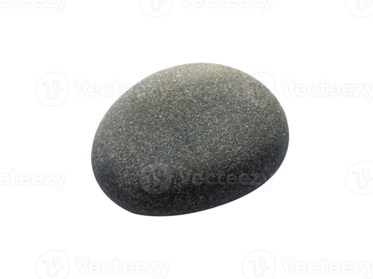 Stone isolated background, Grey Sea pebble with texture surface png